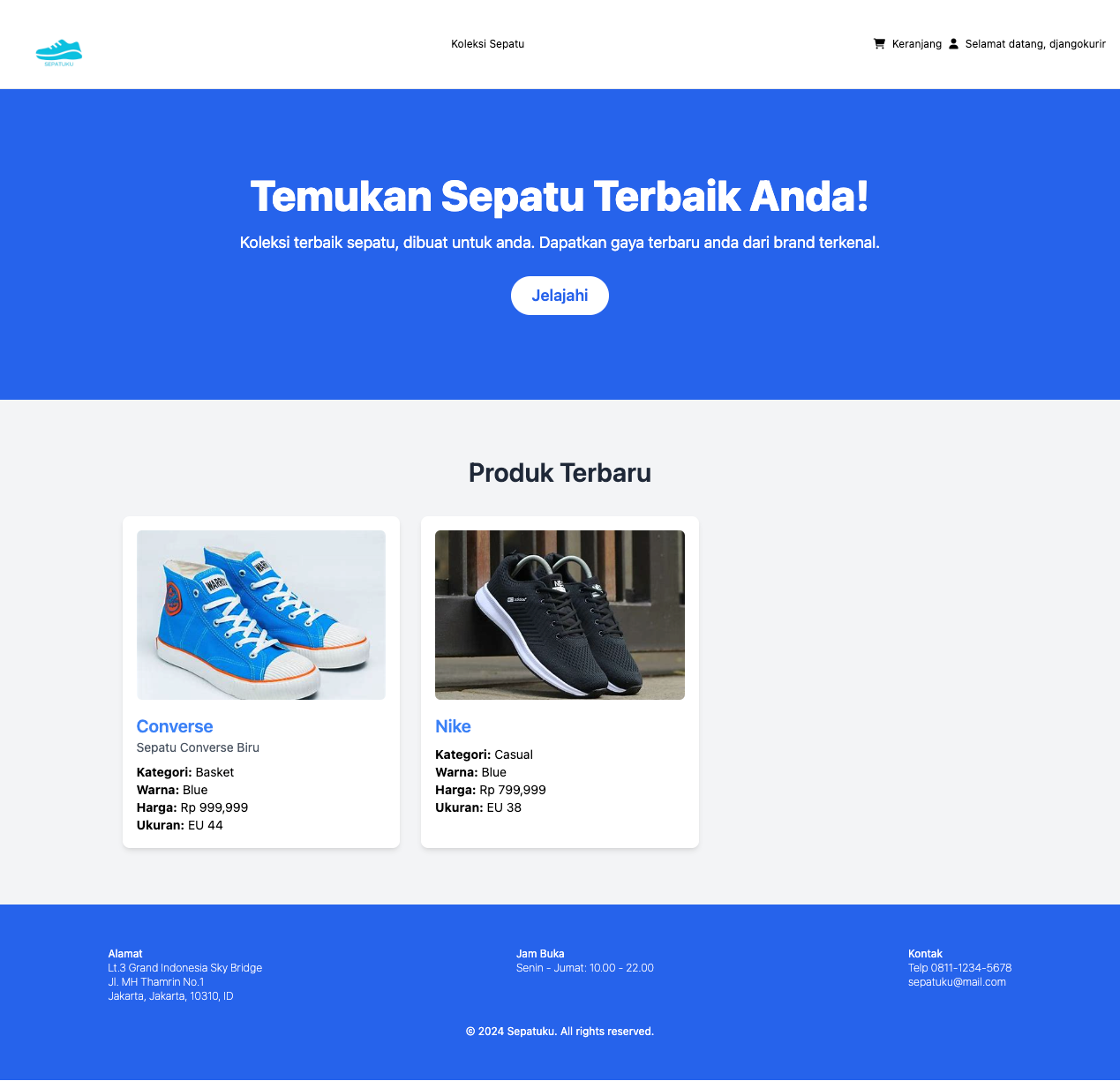 Shoe Store Website